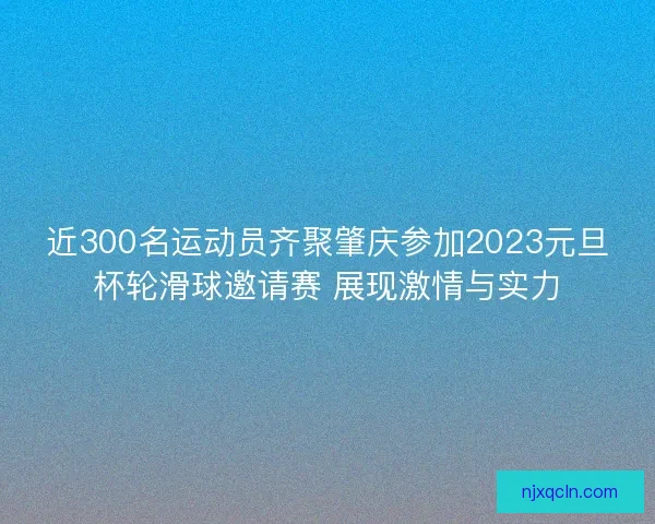 近300名运动员齐聚肇庆参加2023元旦杯轮滑球邀请赛 展现激情与实力